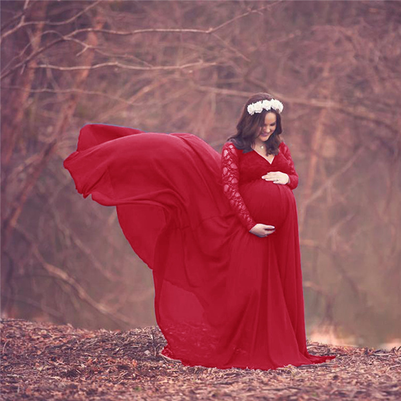 Maternity Wear - Mới Voan Phối Ren Mẹ Nhiếp