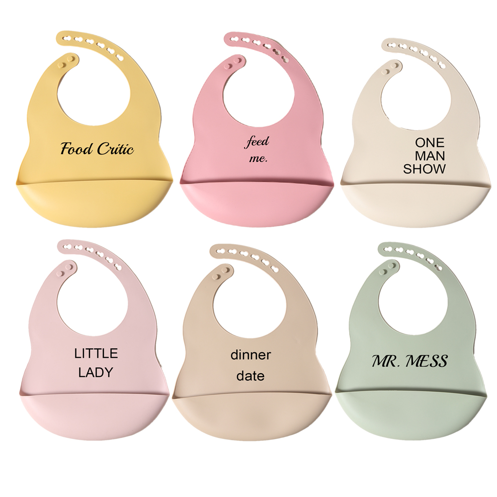 Waterproof Baby Bibs Silicone - silicone bibs quote message waterproof for