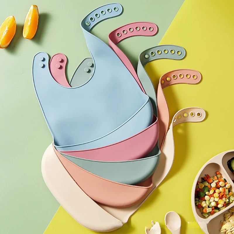Waterproof Baby Bibs Silicone - 1PCS Silicone Babi Bib Waterproof Saliva
