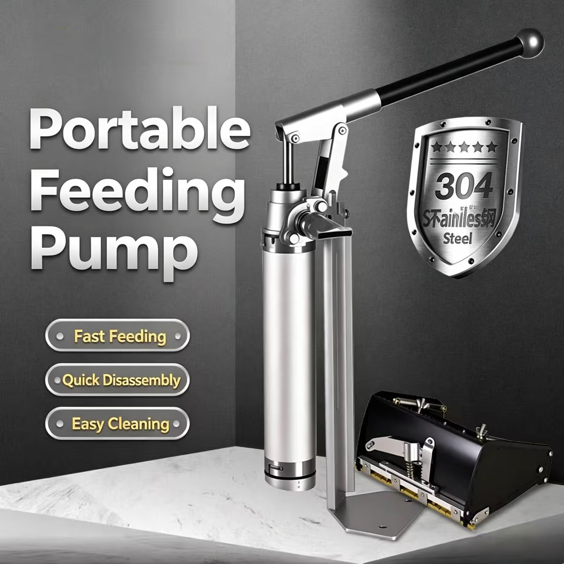 Feeding - Stainless Steel Manual Feeding Pump Suction