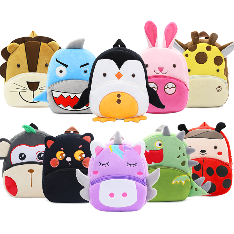 Baby Gear - Cute Animals Cartoon Plush Children Backpacks