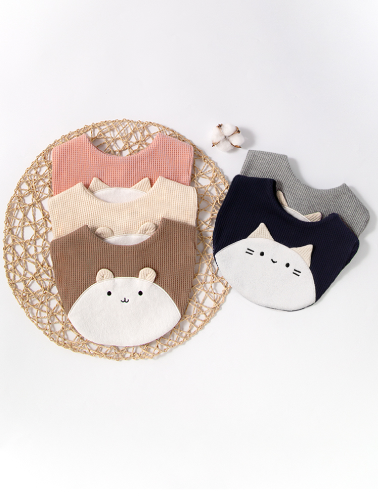 Baby Gear - 2pcs baby bib kitten teddy bear