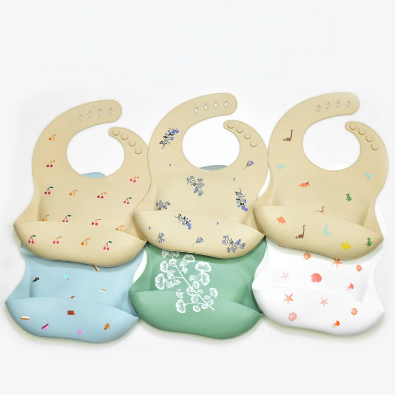 Waterproof Baby Bibs Silicone - INS Yếm Ăn Bé BPA Free