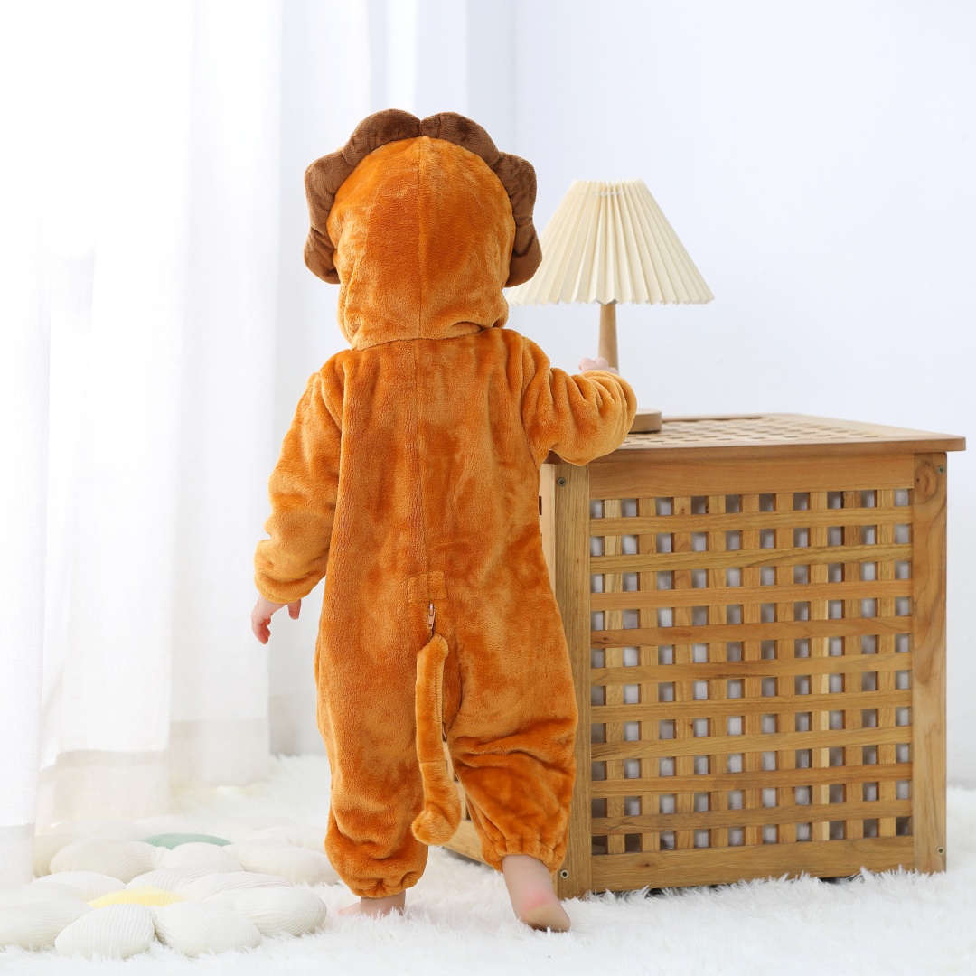 Newborn Baby Cute Lion Animal  - đánh giá và giá Cotton Baby Onesies Zipper