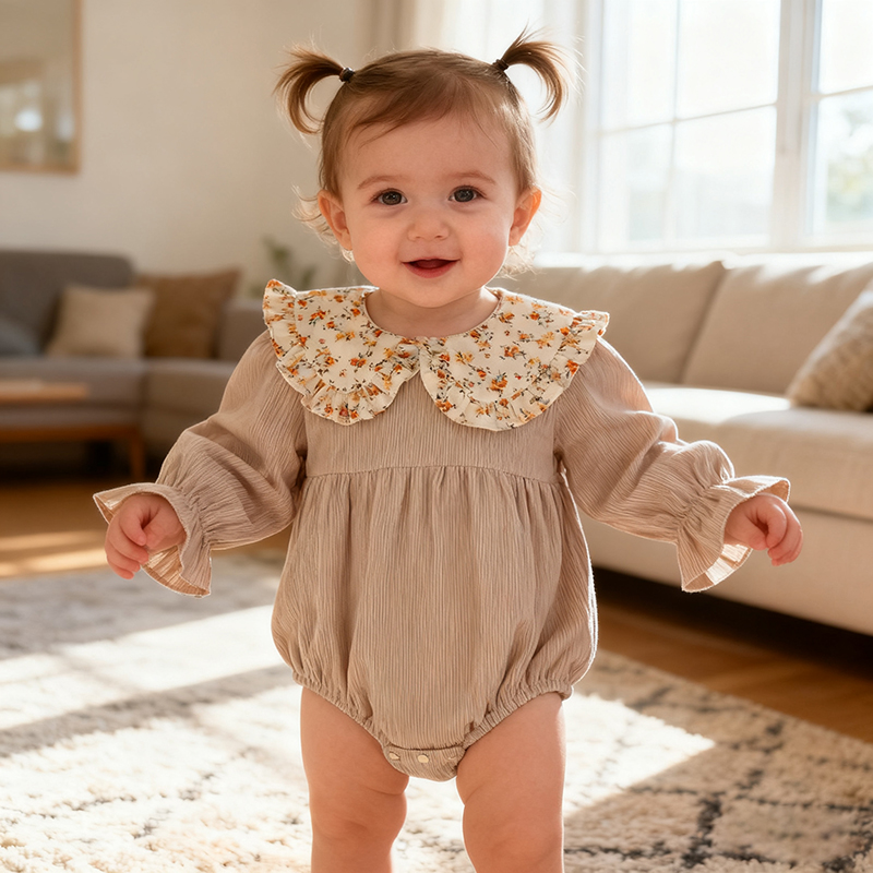 Spring Vintage Newborn Infant  - đánh giá và giá Newborn Baby Girl Romper Floral