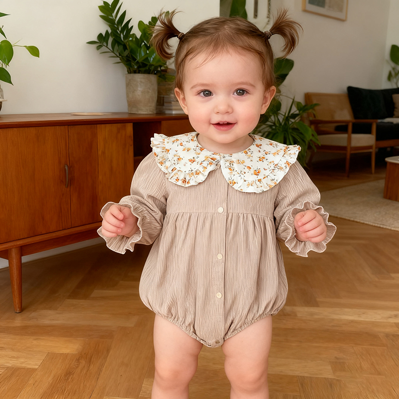 Spring Vintage Newborn Infant  - đánh giá và giá Newborn Baby Girl Romper Floral