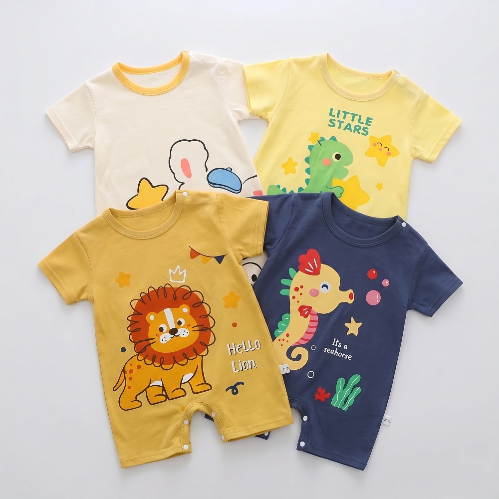 Summer  Printed Newborn Baby C - đánh giá và giá Baby Summer Linen Sleeveless Jumpsuit