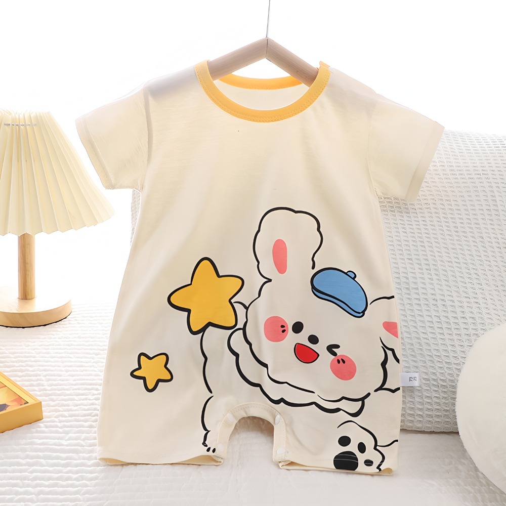 Summer  Printed Newborn Baby C - đánh giá và giá Baby Summer Linen Sleeveless Jumpsuit