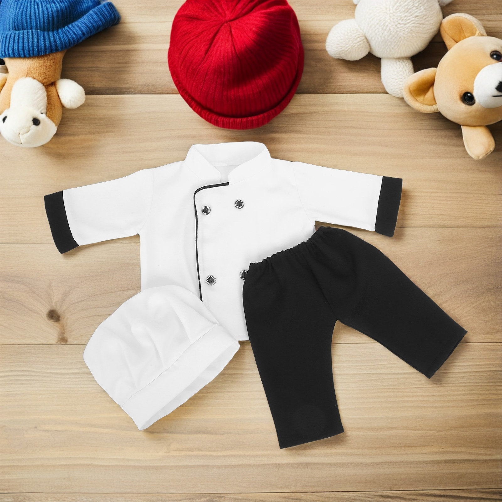 1Set Infant Chef Costume for B - đánh giá và giá Infant Photography Props Outfit