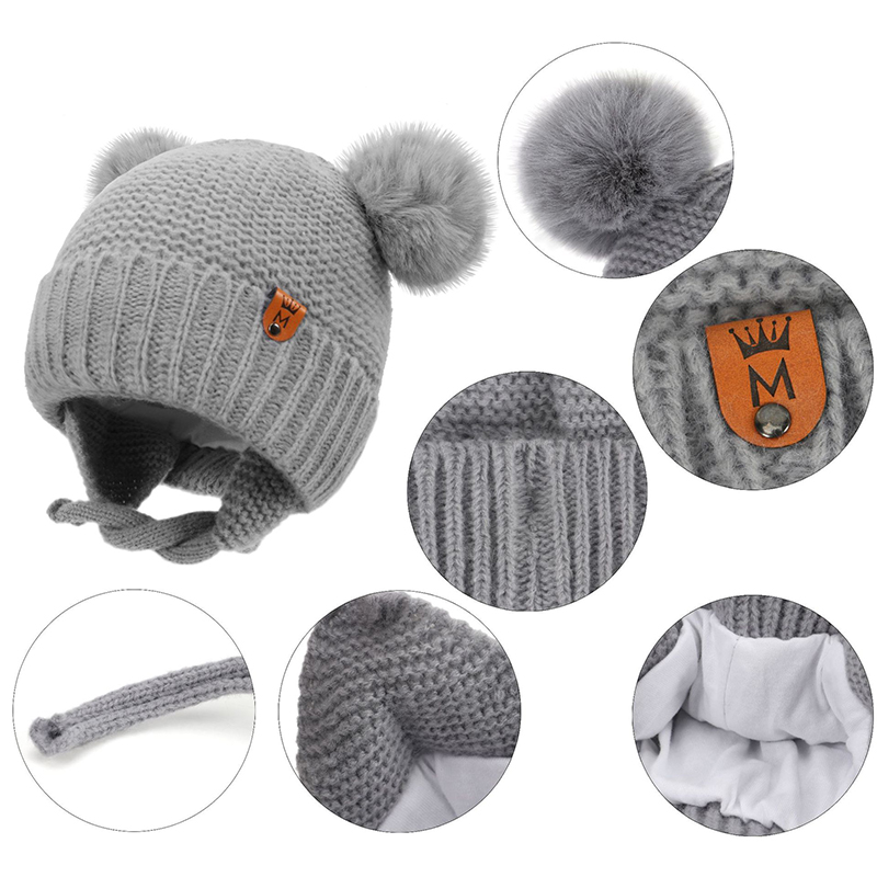 Baby Wool Hat Cute Fur Ball Ea - đánh giá và giá Infant Beanie Hat With Ears
