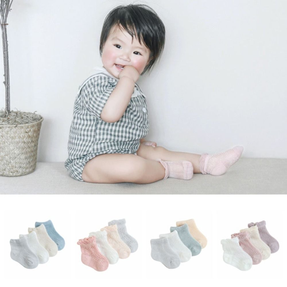 4Pairs Sweet Cotton Baby Ruffl - đánh giá và giá Unisex Baby Socks Non Slip