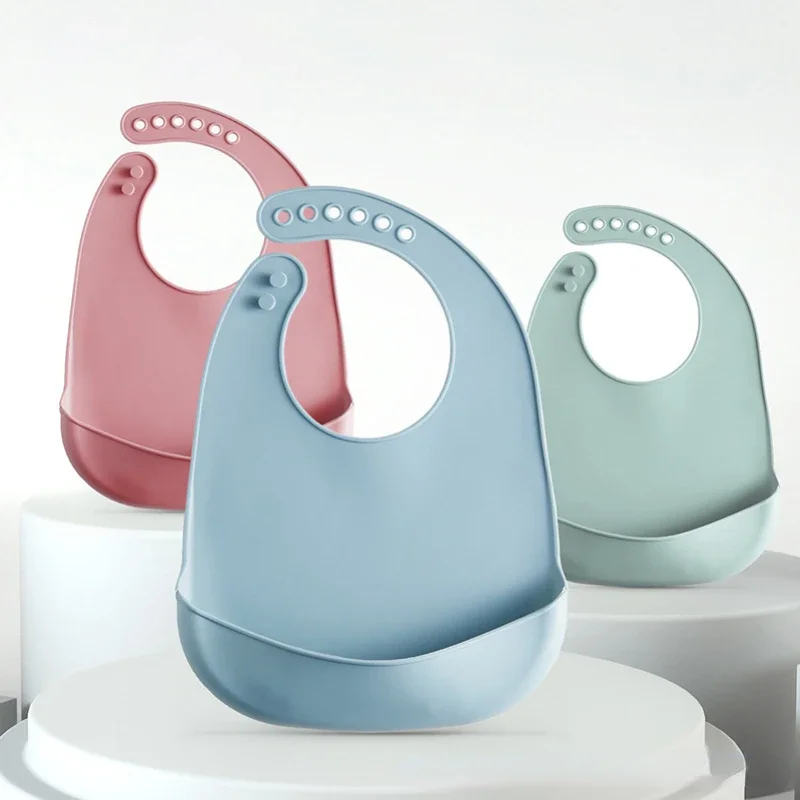 1/3pcs Baby Bib Adjustable Wat - đánh giá và giá Waterproof Baby Bibs Silicone