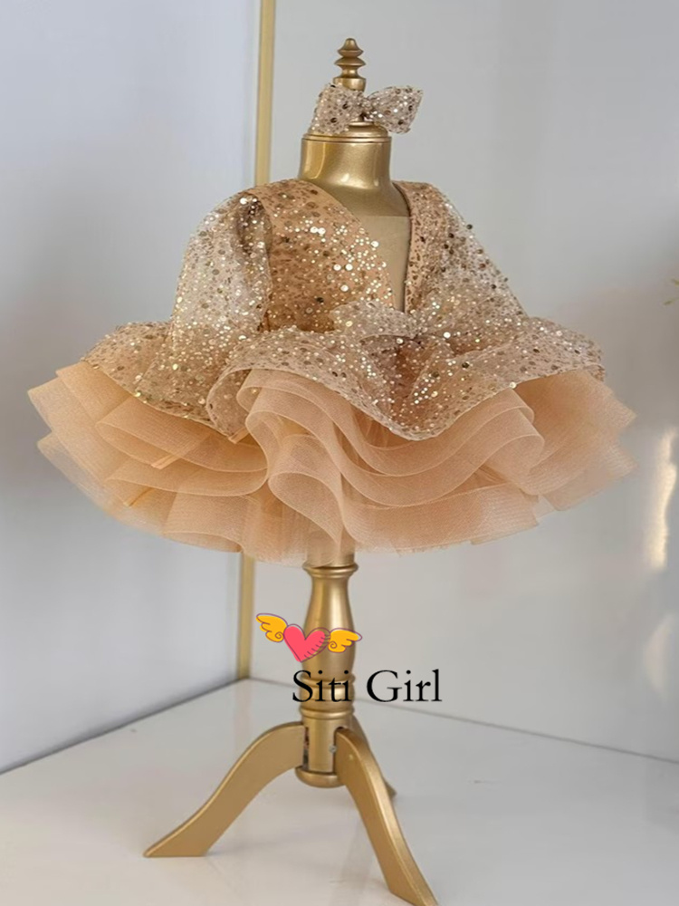 Pink Princess Baby Dress Flowe - đánh giá và giá Toddler Girl Tulle Party Dress