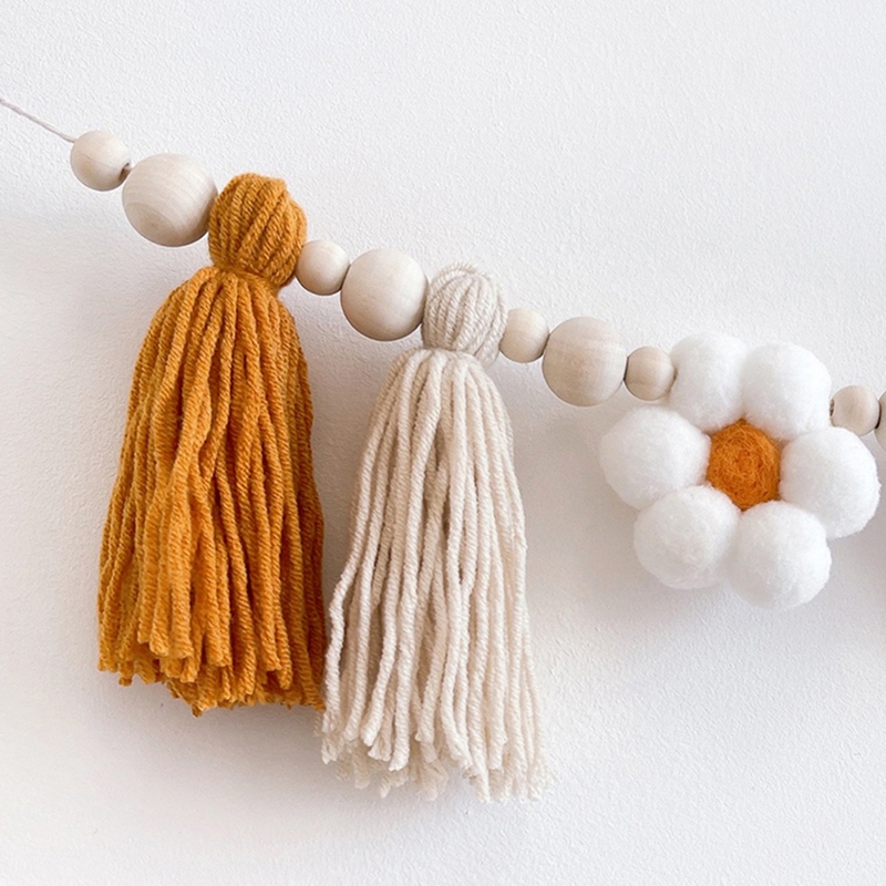 2 Pcs Daisy Wooden Garland Dec - đánh giá và giá Nursery