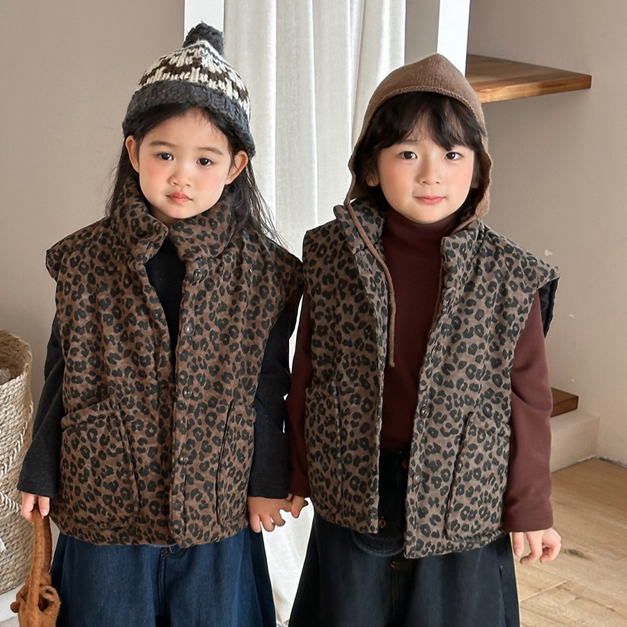 Kids Leopard Print Padded Vest - đánh giá và giá Toddler Boy Winter Fleece Jacket
