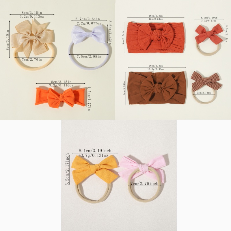 1 Set Ribbed Grosgrain Bow Hai - đánh giá và giá Baby Gear