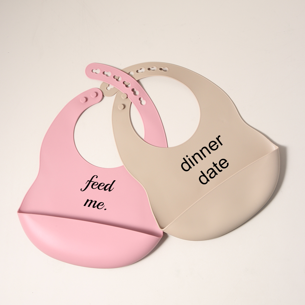 silicone bibs quote message wa - đánh giá và giá Waterproof Baby Bibs Silicone