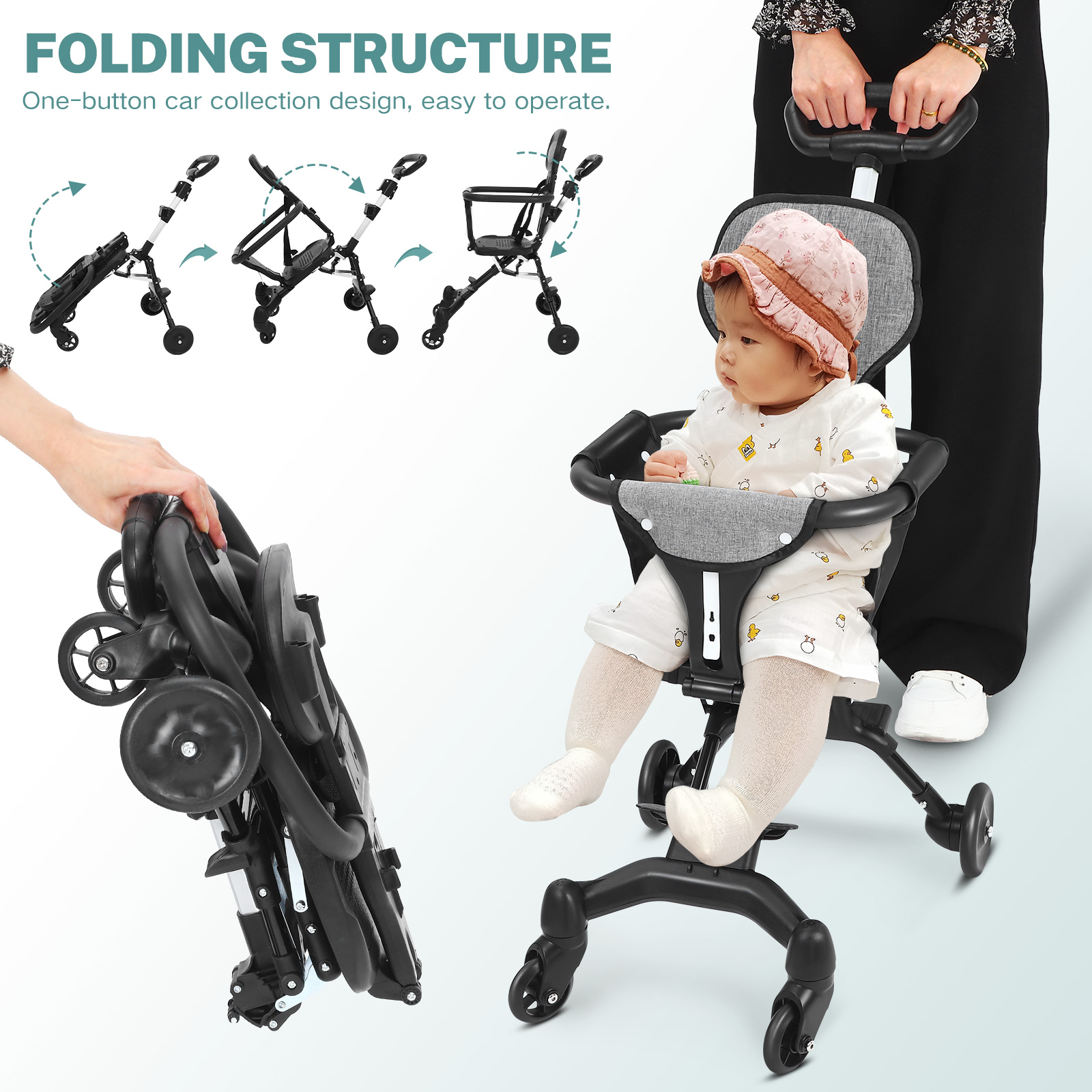 Infant Compact Lightweight Fol - đánh giá và giá Lightweight Foldable Baby Stroller Compact
