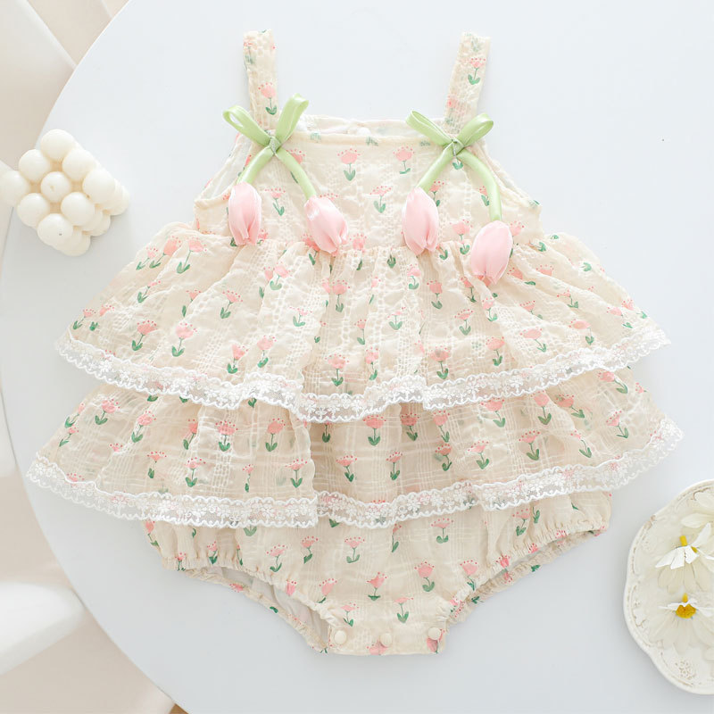 2026 Baby Girl Summer Princess - đánh giá và giá Newborn Baby Girl Romper Floral