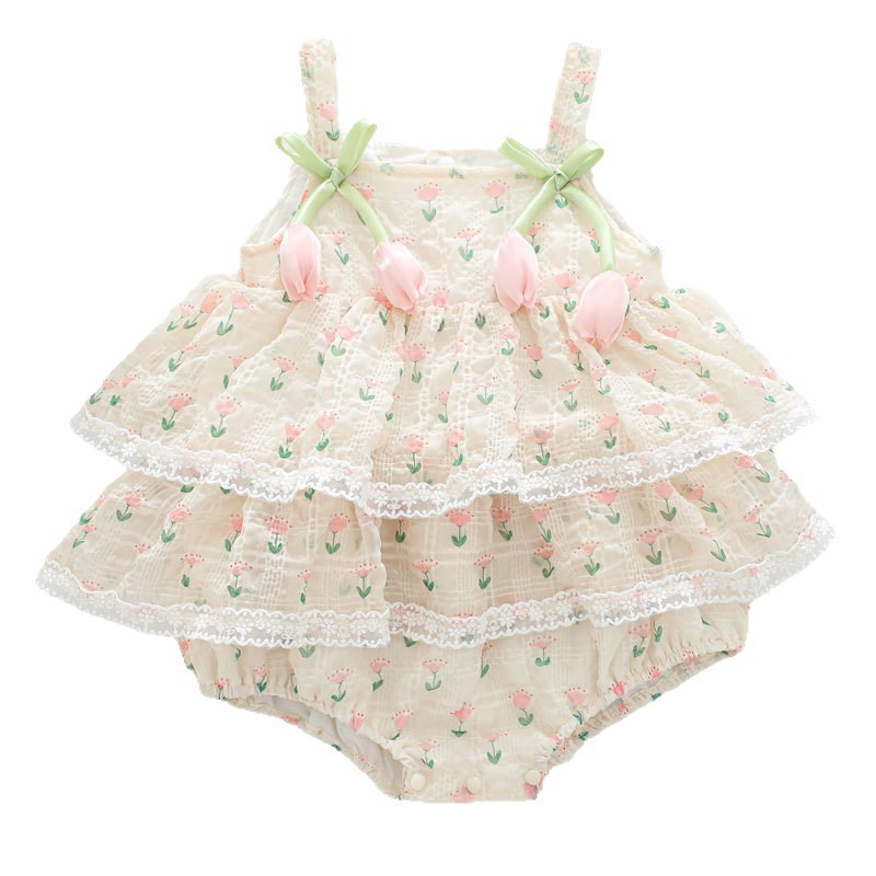 2026 Baby Girl Summer Princess - đánh giá và giá Newborn Baby Girl Romper Floral