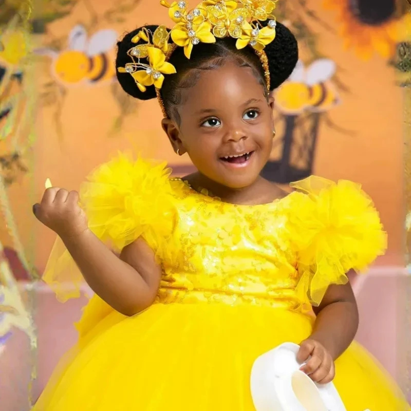 Customized Pink Flower Girl Dr - đánh giá và giá Toddler Girl Tulle Party Dress
