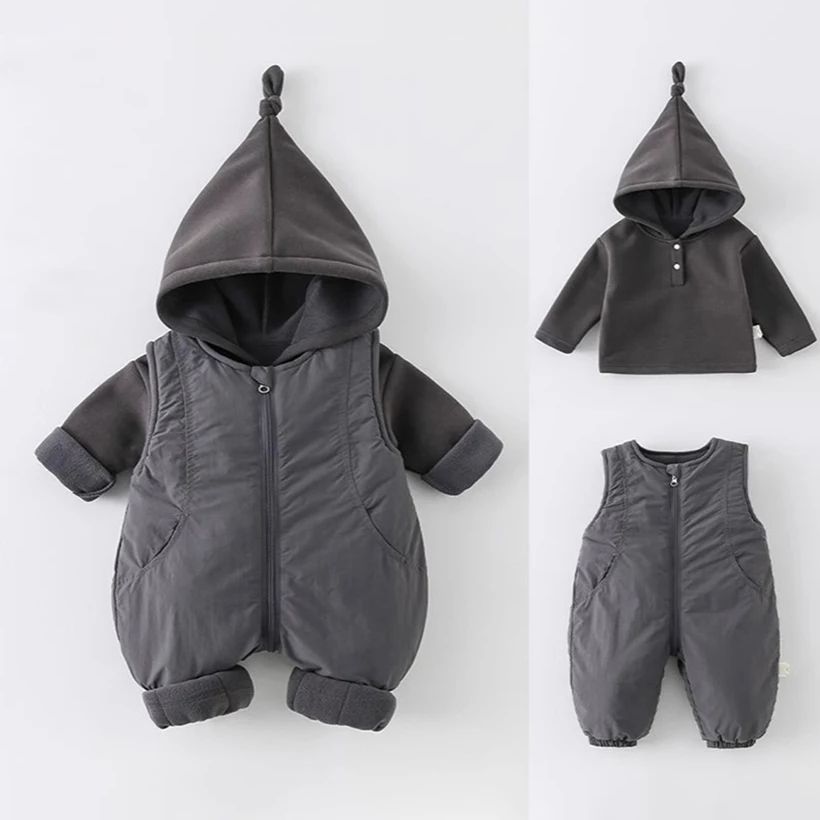 Winter Thickened Cotton Baby R - đánh giá và giá Cotton Baby Onesies Zipper