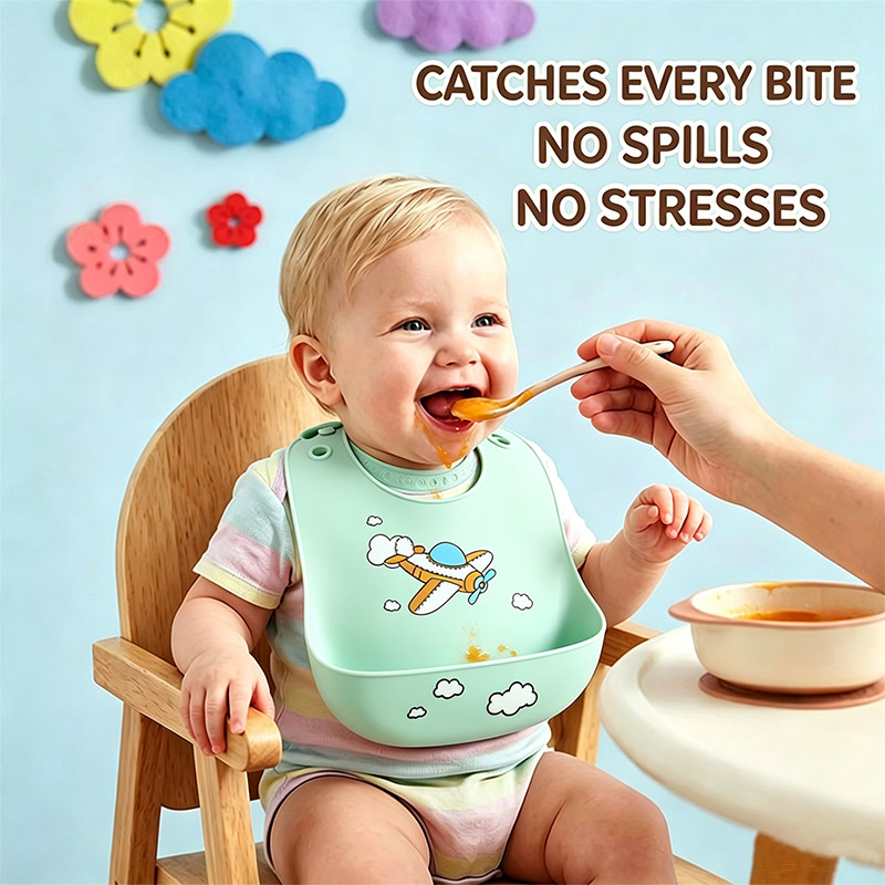 Silicone Baby Feeding Bib Wate - đánh giá và giá Waterproof Baby Bibs Silicone