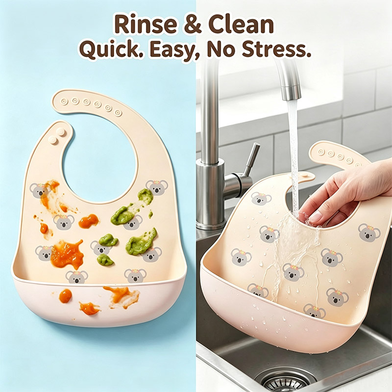 Silicone Baby Feeding Bib Wate - đánh giá và giá Waterproof Baby Bibs Silicone