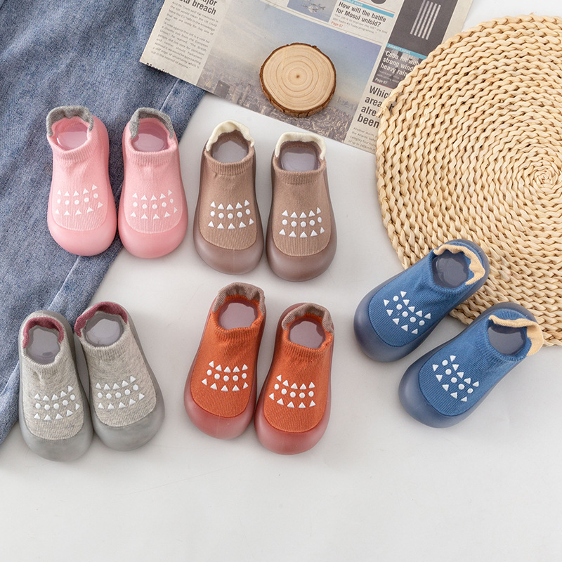 Baby Floor Shoes Blue and Pink - đánh giá và giá Unisex Baby Socks Non Slip