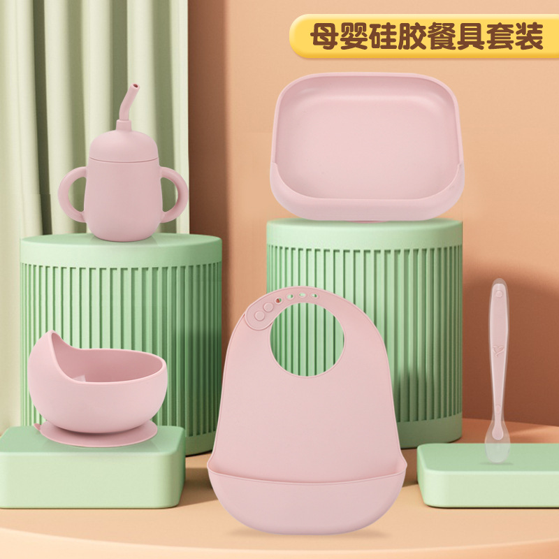 Baby Tableware Set Silicone wi - đánh giá và giá Waterproof Baby Bibs Silicone
