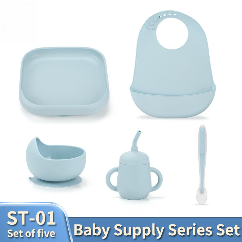 Baby Tableware Set Silicone wi - đánh giá và giá Waterproof Baby Bibs Silicone