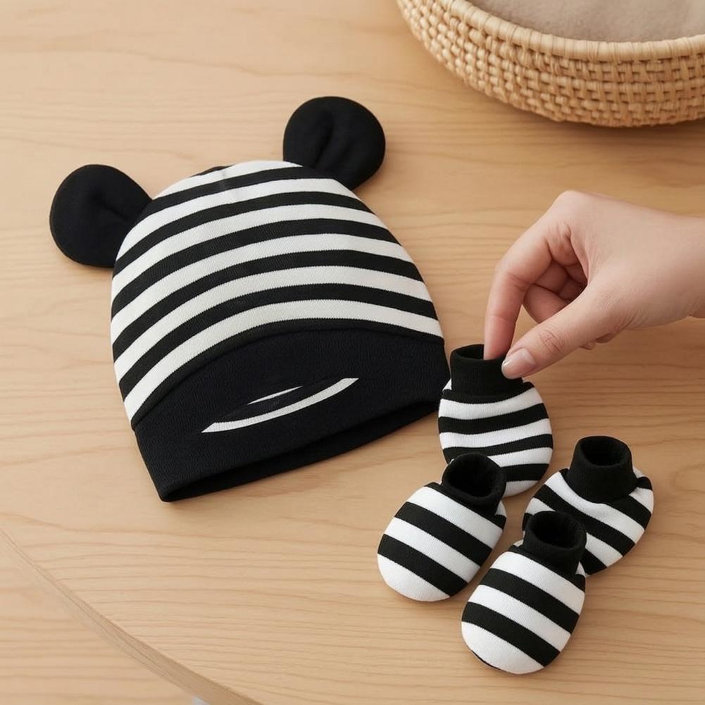 Baby Scratch Mittens Booties N - đánh giá và giá Infant Beanie Hat With Ears