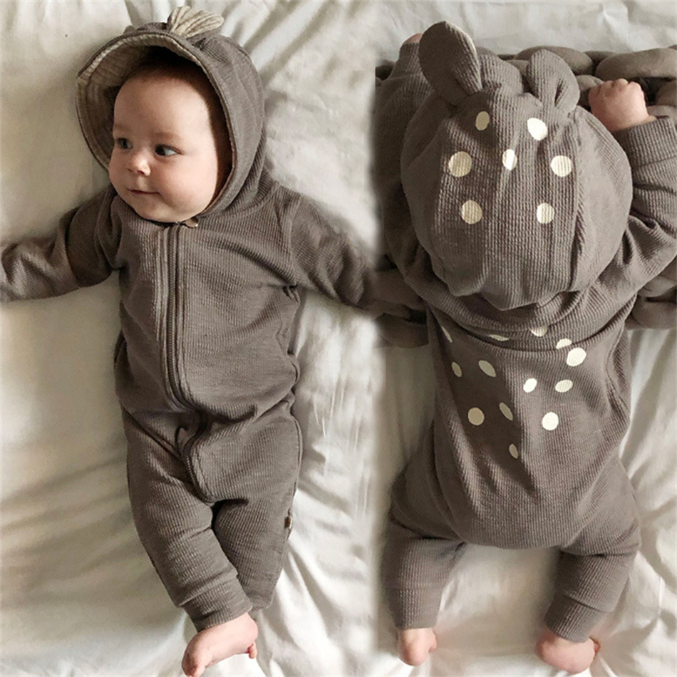 Spring Autumn Unisex Baby Cute - đánh giá và giá Cotton Baby Onesies Zipper