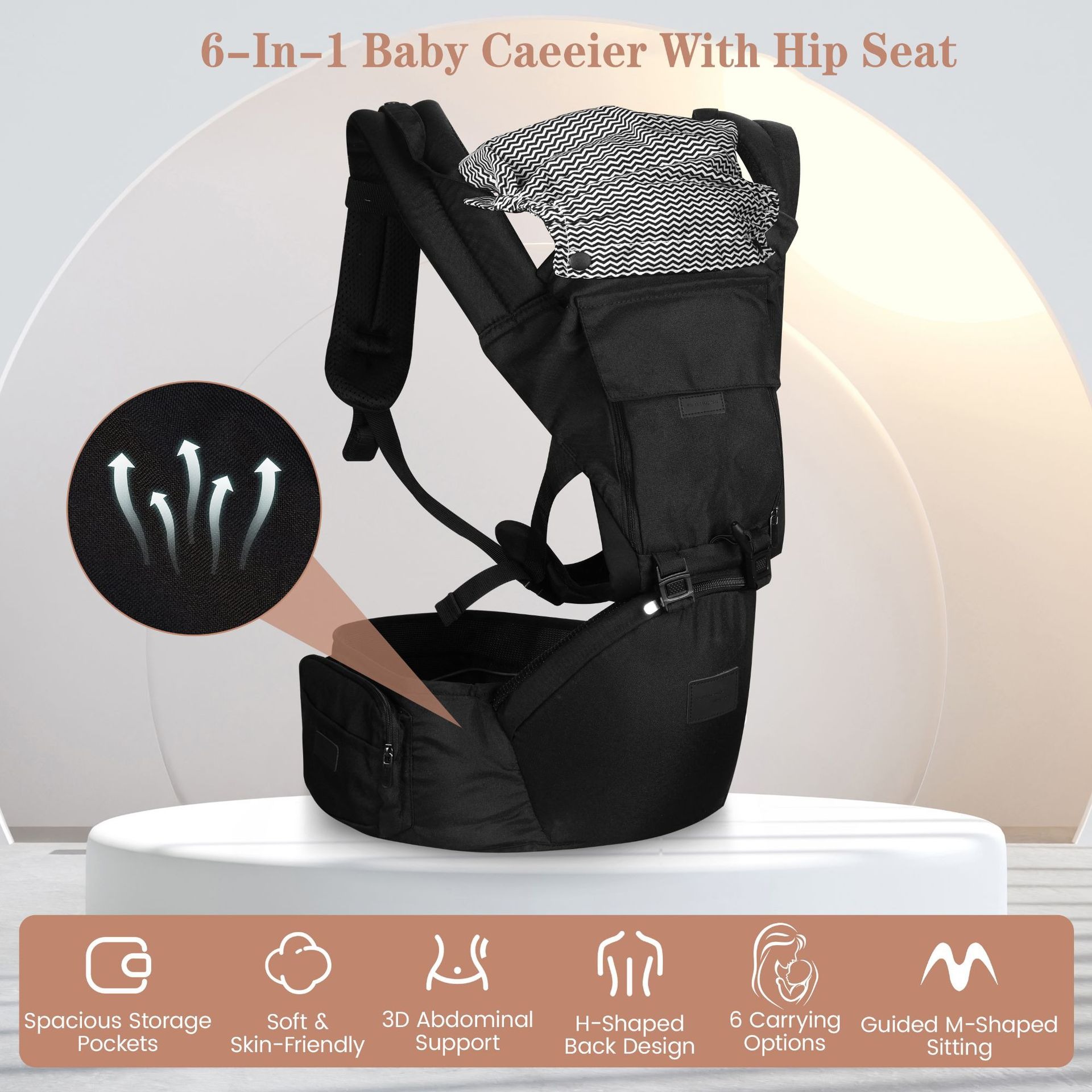 Baby Carrier with Hip Seat, Er - đánh giá và giá Ergonomic Baby Carrier Newborn To Toddler