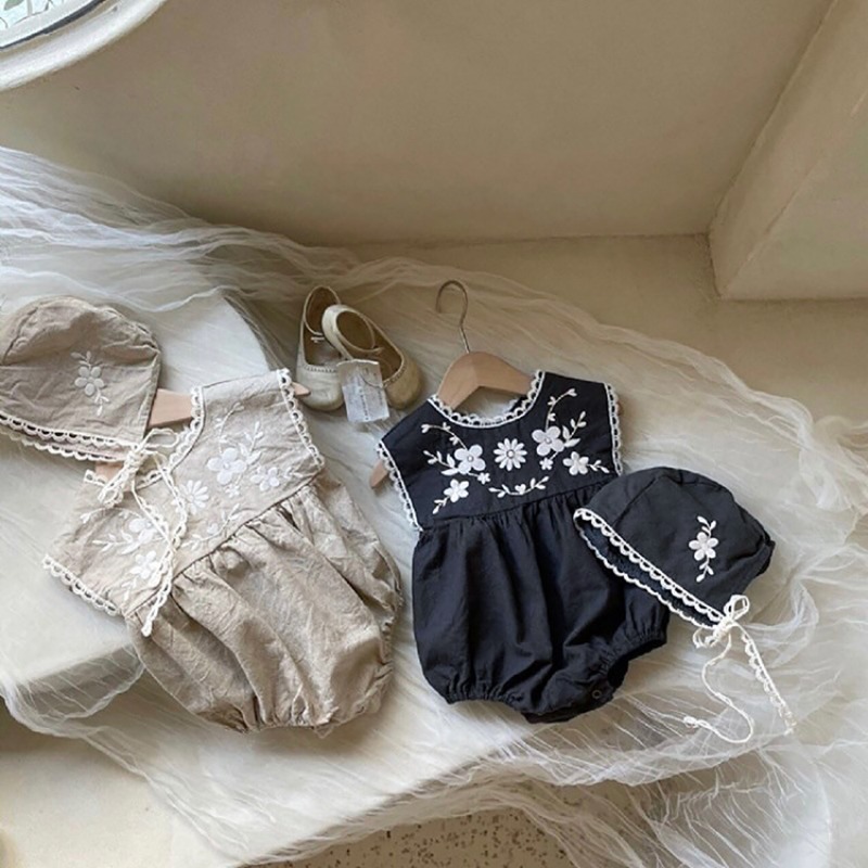 ZOETOPKID Summer Toddler Baby  - đánh giá và giá Baby Summer Linen Sleeveless Jumpsuit