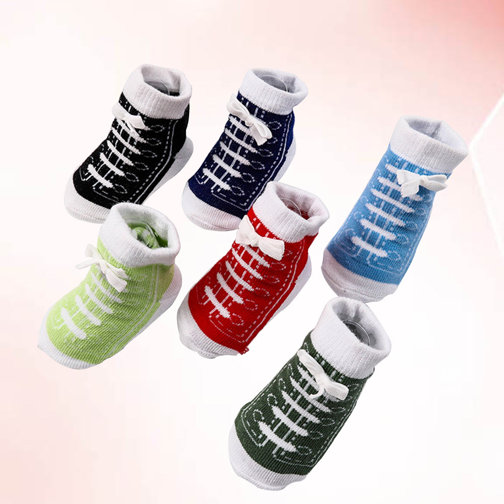 6Pairs Cotton Baby Socks Creat - đánh giá và giá Unisex Baby Socks Non Slip