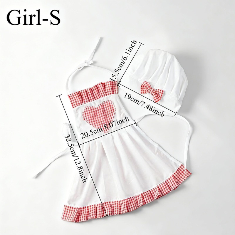 Red Gingham Baby Chef Costumes - đánh giá và giá Infant Photography Props Outfit