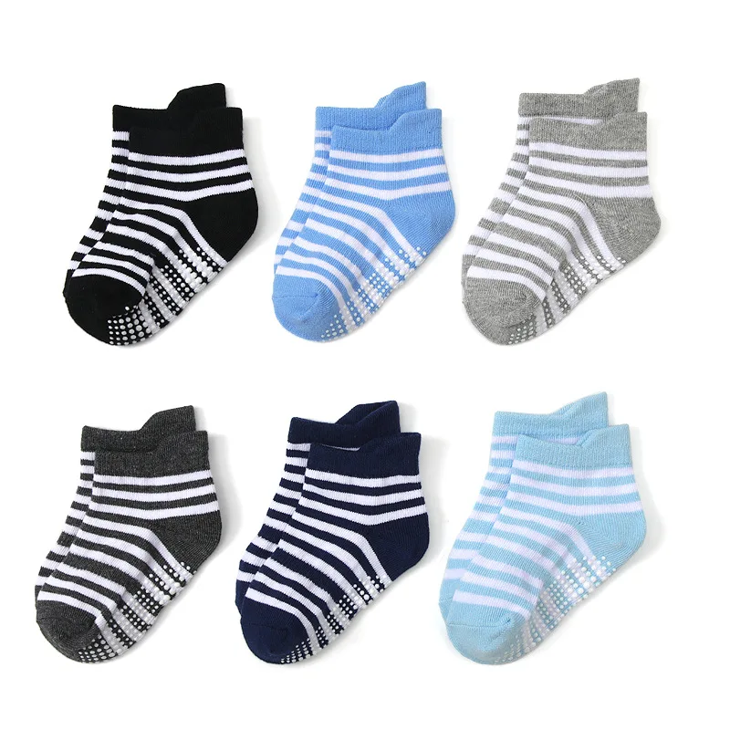 6-Pack Baby Floor Socks  Strip - đánh giá và giá Unisex Baby Socks Non Slip