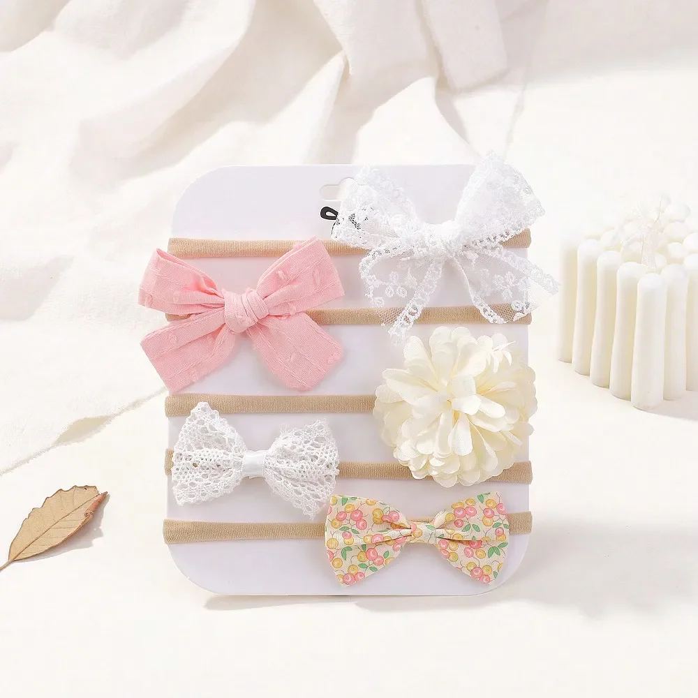 5Pcs/Set Baby Elastic Headband - đánh giá và giá Baby Gear