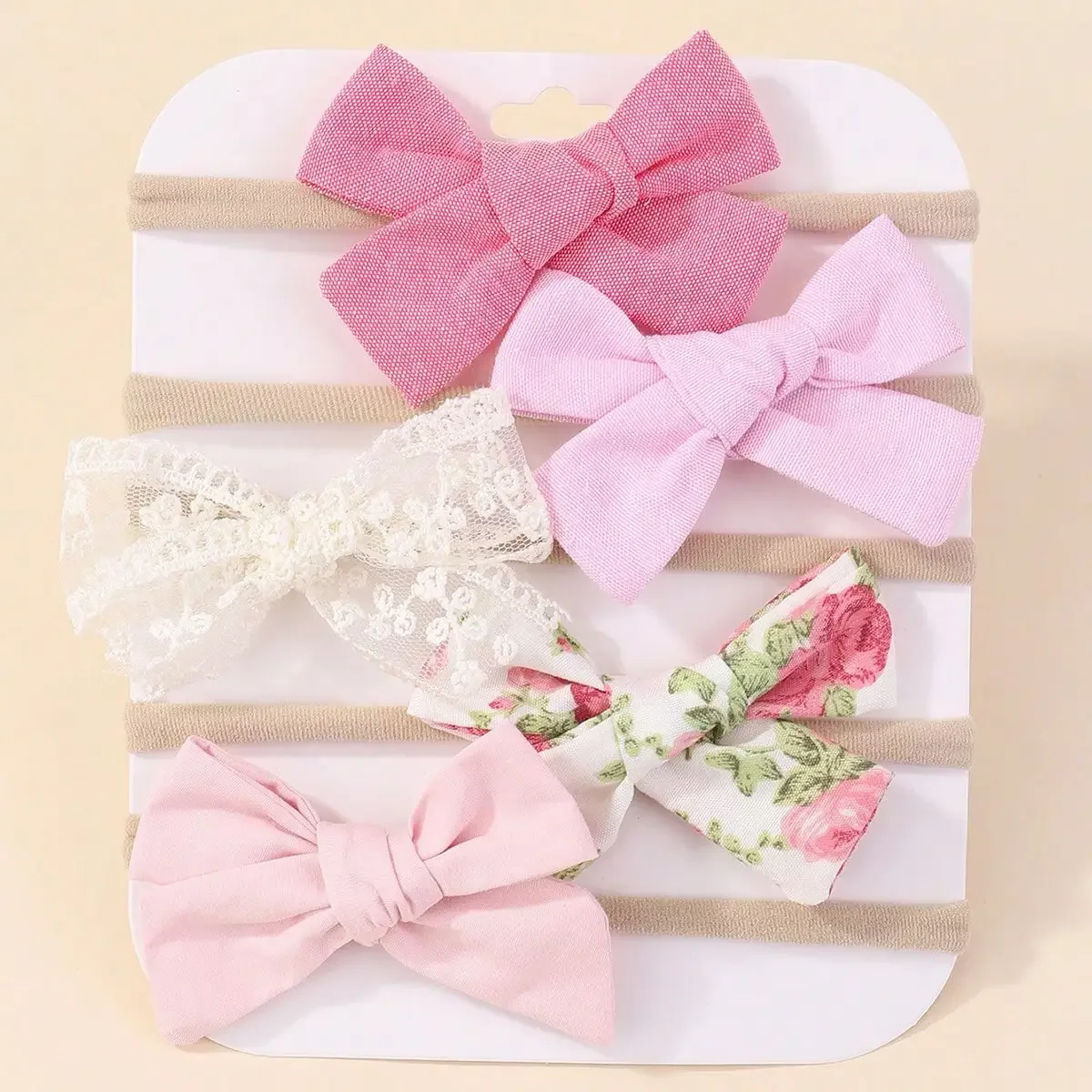 5Pcs/Set Baby Elastic Headband - đánh giá và giá Baby Gear
