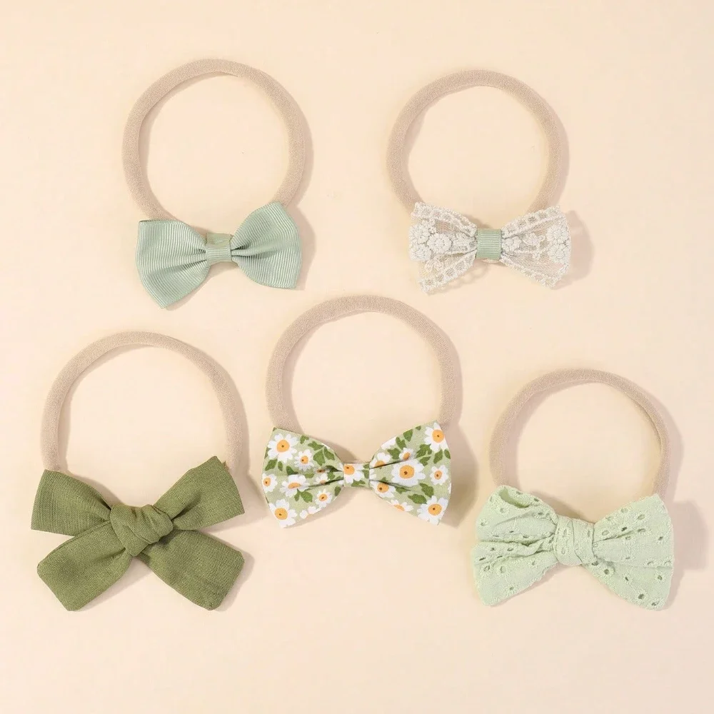 5Pcs/Set Baby Elastic Headband - đánh giá và giá Baby Gear