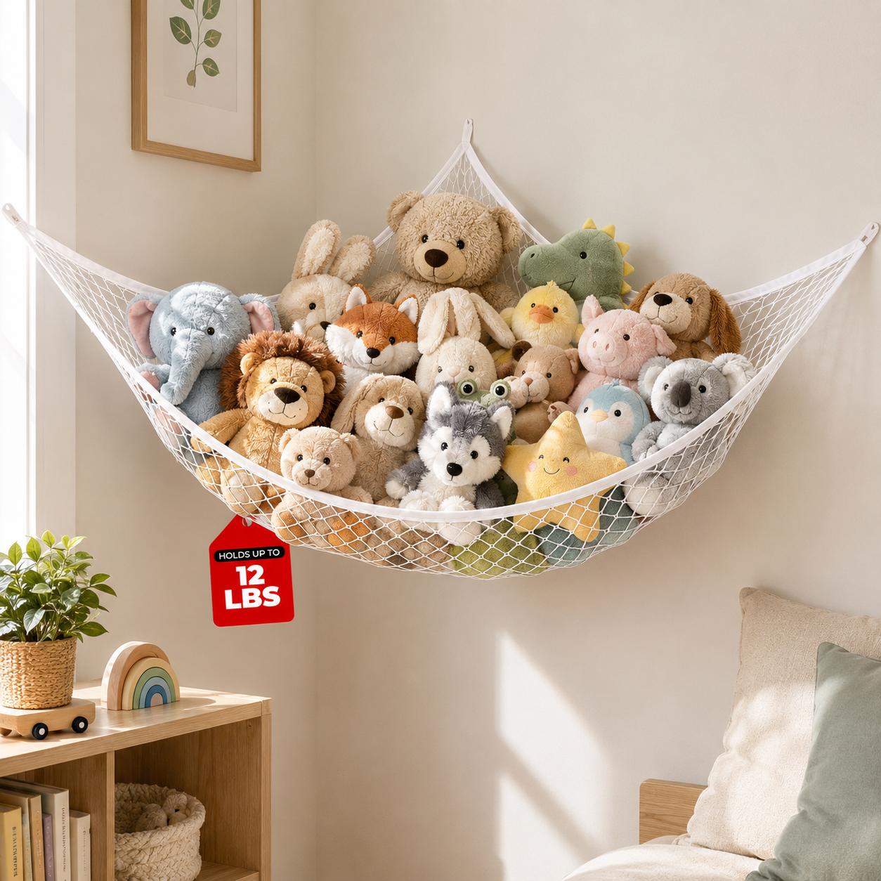 Mesh Toy Storage Hammock Hangi - đánh giá và giá Nursery