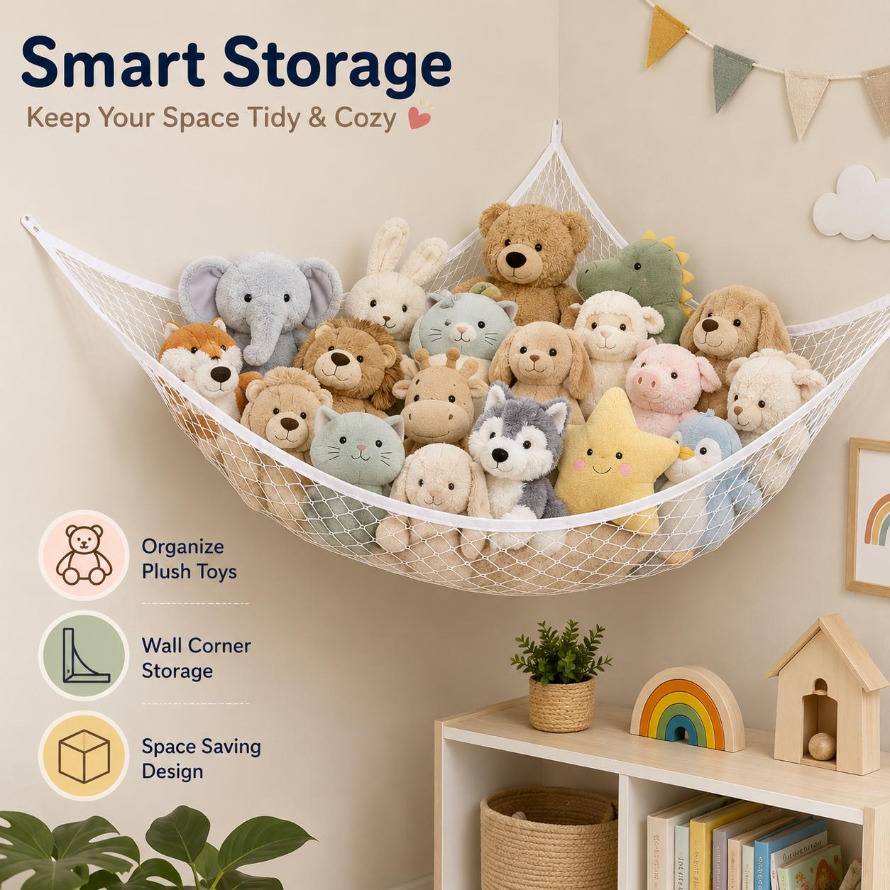 Mesh Toy Storage Hammock Hangi - đánh giá và giá Nursery