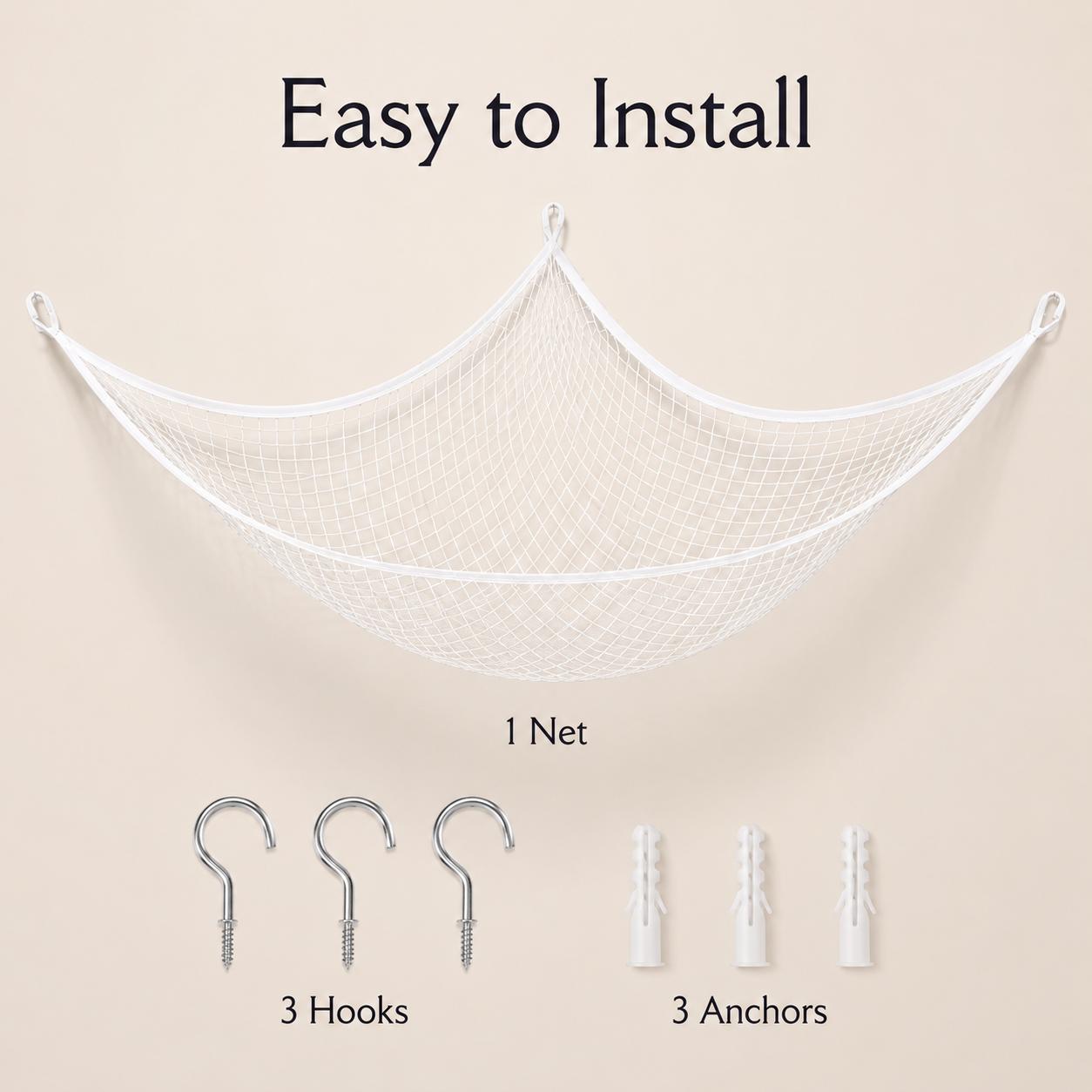 Mesh Toy Storage Hammock Hangi - đánh giá và giá Nursery