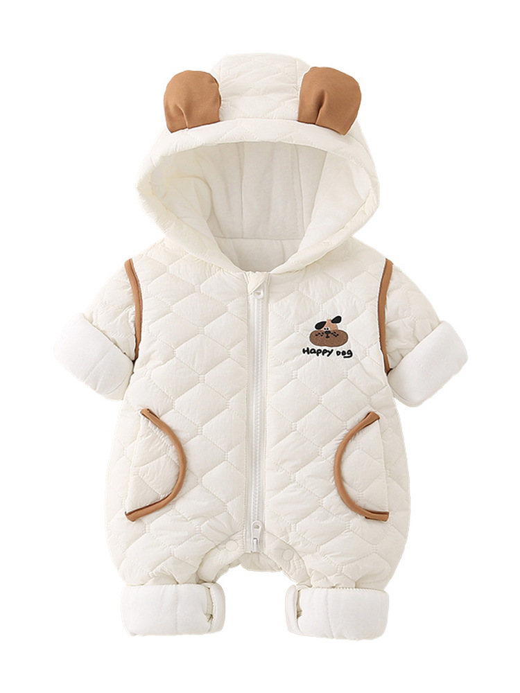 Warm Cotton Baby Outfit with H - đánh giá và giá Cotton Baby Onesies Zipper