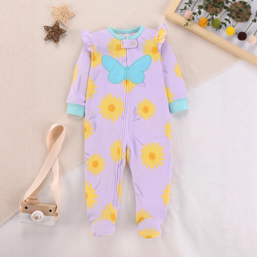 Newborn Baby Pure Cotton Rompe - đánh giá và giá Cotton Baby Onesies Zipper