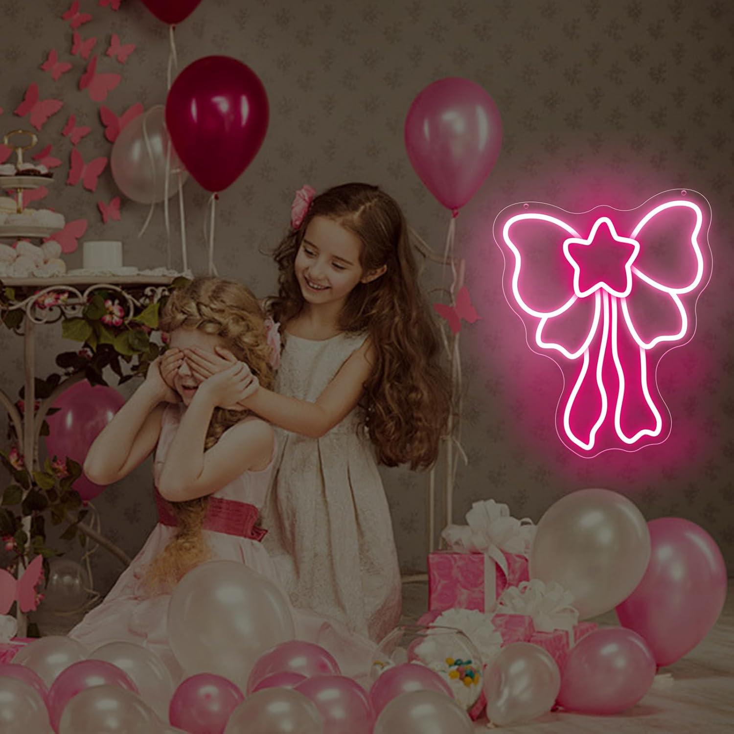 Bow Neon Signs USB Dimmable LE - đánh giá và giá Nursery