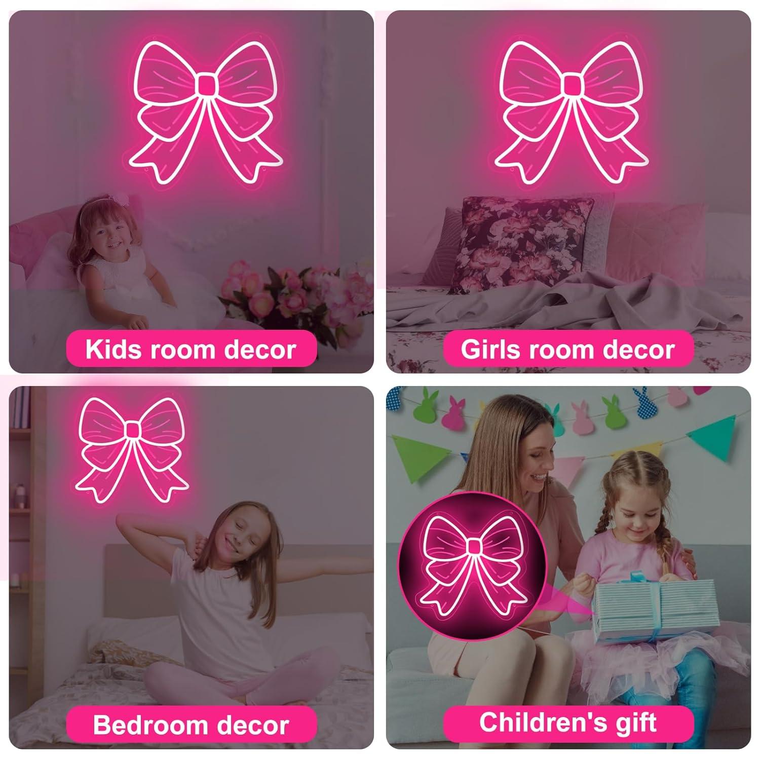 Bow Neon Signs USB Dimmable LE - đánh giá và giá Nursery