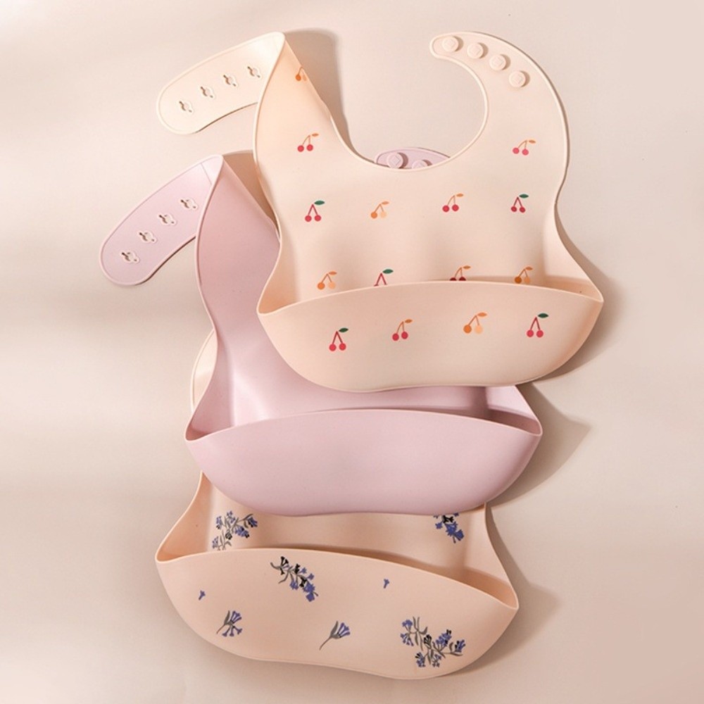 New Silicone Baby Eating Bib A - đánh giá và giá Waterproof Baby Bibs Silicone