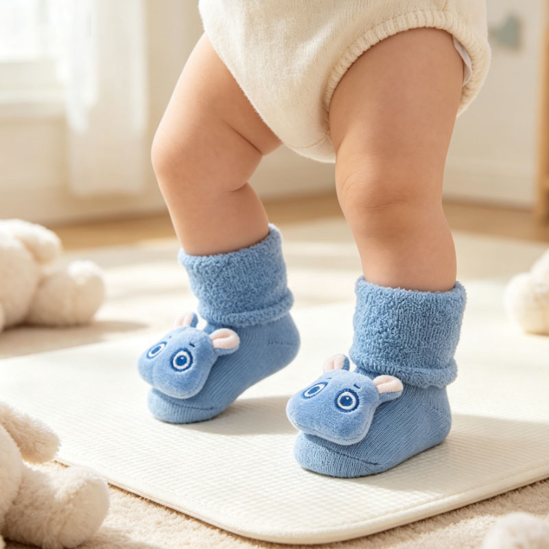 1/3/5Pairs Thick Loop Terry Ba - đánh giá và giá Unisex Baby Socks Non Slip